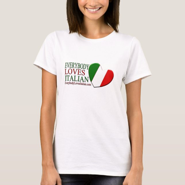Camiseta Todos ama o italiano (Frente)
