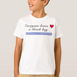 Camiseta Todos ama um menino grego