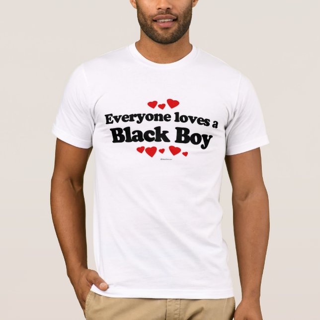 Camiseta Todos ama um menino preto (Frente)