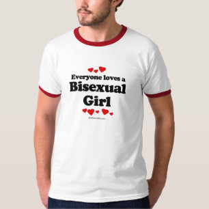 Camiseta Todos ama um t-shirt bissexual da menina