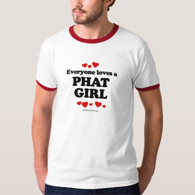 Camiseta Todos ama um t-shirt legal da menina (Frente)