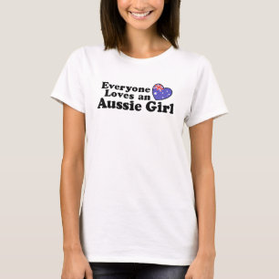 Camiseta Todos ama uma menina australiana