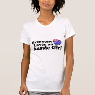 Camiseta Todos ama uma menina australiana