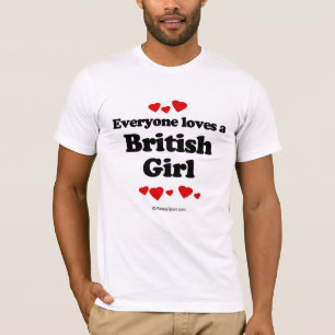 Camiseta Todos ama uma menina britânica