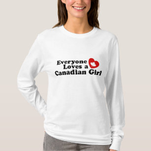 Camiseta Todos ama uma menina canadense