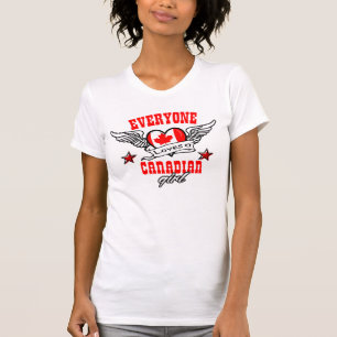 Camiseta Todos ama uma menina canadense