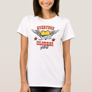 Camiseta Todos ama uma menina colombiana