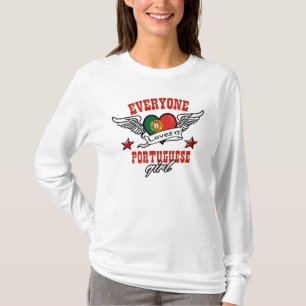 Camiseta Todos ama uma menina de Porutguese