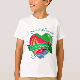 Camiseta Todos ama uma menina do Eritrean