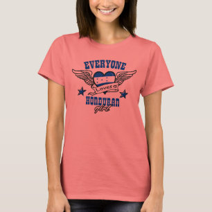 Camiseta Todos ama uma menina do Honduran