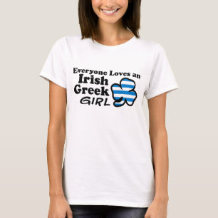 Camiseta Todos ama uma menina grega irlandesa