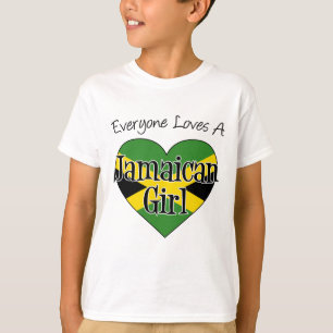 Camiseta Todos ama uma menina jamaicana