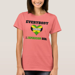 Camiseta Todos ama uma menina jamaicana
