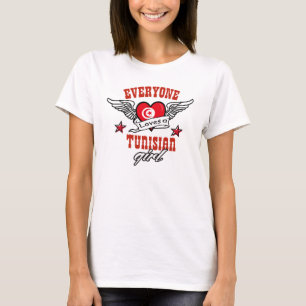 Camiseta Todos ama uma menina tunisina