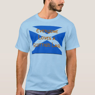 Camiseta Todos ama uma rapariga escocesa