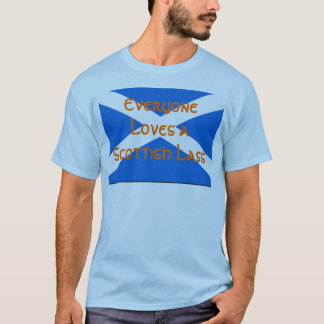 Camiseta Todos ama uma rapariga escocesa