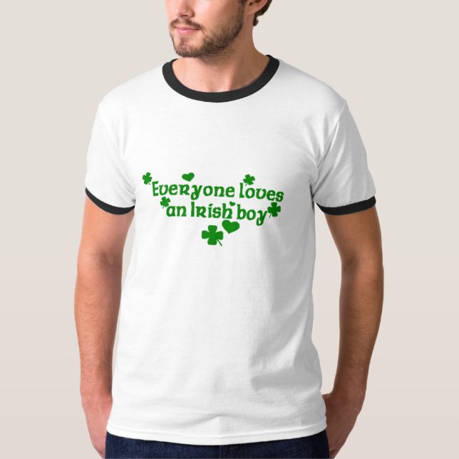 Camiseta Todos amam um menino irlandês (Frente)