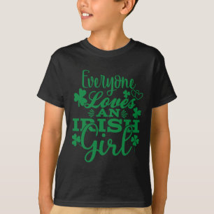 Camiseta Todos Amam Uma Garota Irlandesa Dia de São Patríci