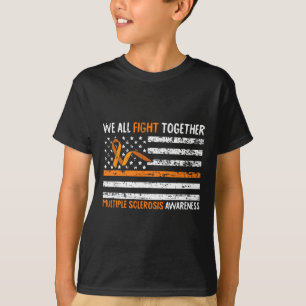 Camiseta Todos Combatem Em Conjunto A Sensibilização Para A