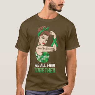 Camiseta Todos combatemos juntos a consciência da saúde men