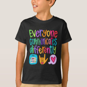 Camiseta Todos Comunicam Diferentemente Autismo Teac
