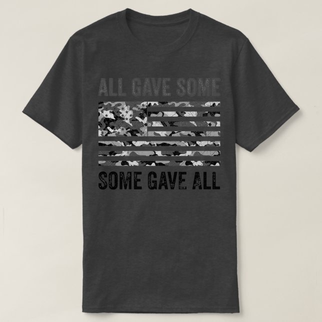 Camiseta Todos Deram Alguns Memoriais Para Todos Os Veteran (Frente do Design)