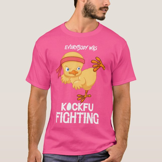 Camiseta Todos Eram Kockfu Lutando Engraçados Caratê (Frente)