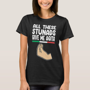 Camiseta Todos esses palhaços me dão agita Itália Vaffancul
