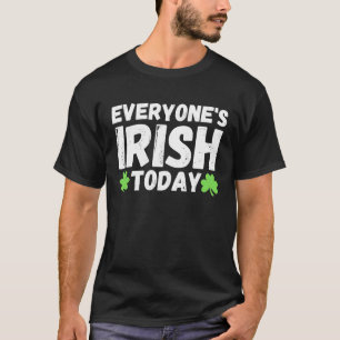 Camiseta Todos estão irlandeses hoje, Dia de São Patrício d