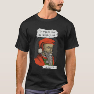 Camiseta Todos Estão Na Lista Maldita De Papais noeis Calvi