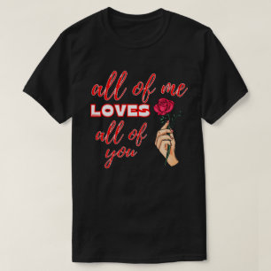Camiseta TODOS EU AMO TODOS VOCÊS dias de os namorados.   