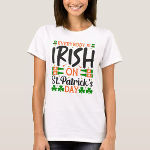Camiseta Todos irlandeses na Rua. Dia de Patrick
