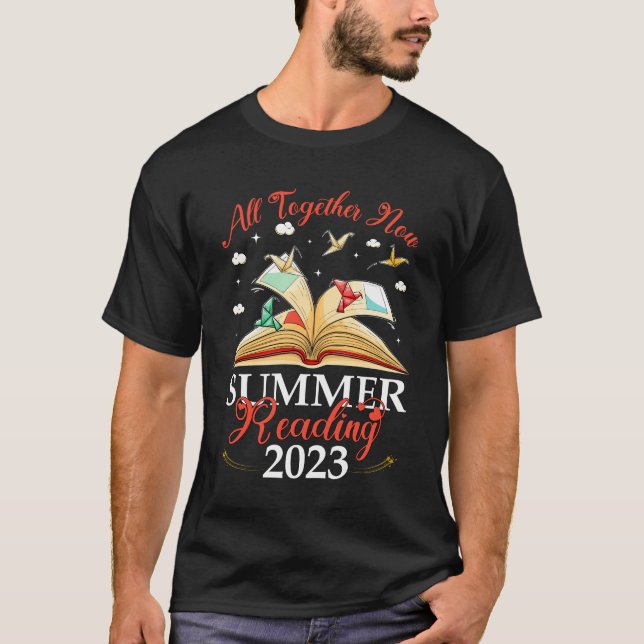 Camiseta Todos Juntos Agora Leitura do Verão de 2023 Biblio (Frente)