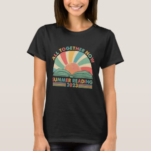 Camiseta Todos Juntos Agora Leitura do Verão de 2023 Retro