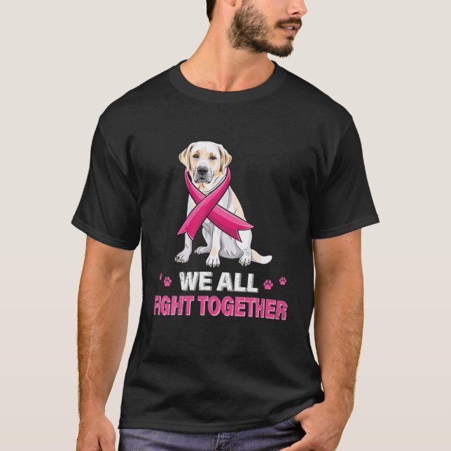 Camiseta todos nós lutamos juntos Cão de Consciência do Can (Frente)