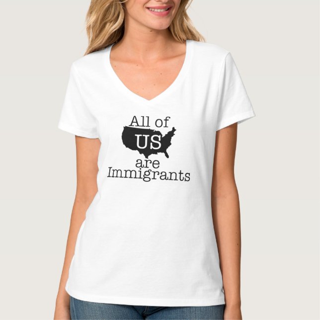Camiseta Todos nós somos imigrantes (Frente)