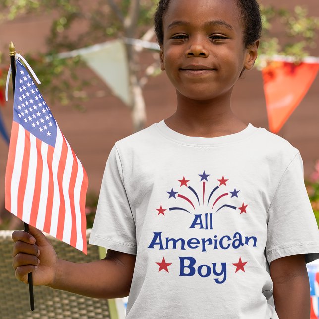 Camiseta Todos os americanos 4 de julho Kid (Criador carregado)