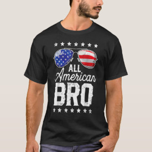 Camiseta Todos Os Americanos Irmãos Em 4 De Julho Homens No