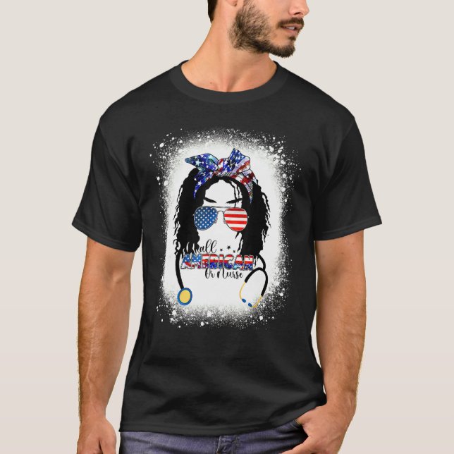 Camiseta Todos Os Americanos Ou Enfermeiros Mensageiros, Ar (Frente)