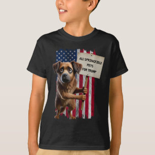 Camiseta Todos Os Animais De Springfield Para Trump Que Com