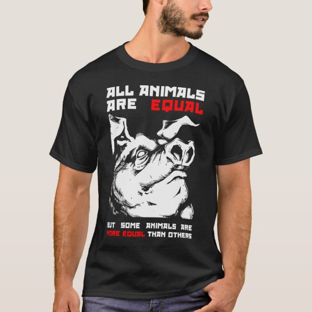 Camiseta Todos Os Animais São Iguais (Frente)