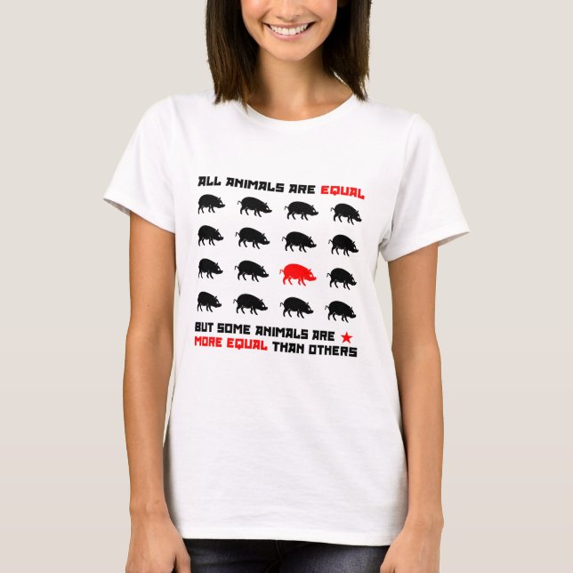 Camiseta Todos os animais são iguais a 2 (Frente)