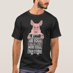 Camiseta Todos os animais são iguais. Alguns animais são ma