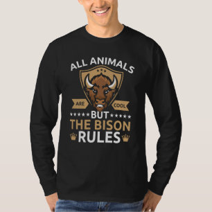 Camiseta Todos os Animais São Legais Mas O Bisonho Manda To