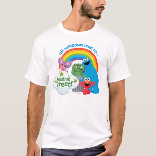 Camiseta Todos os arco-íris levam à Rua Sésamo