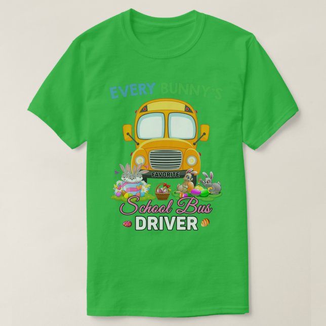 Camiseta Todos os Bunnyx27s Controladores de Ônibus Escolar (Frente do Design)