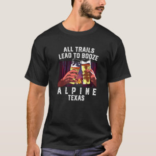 Camiseta Todos Os Caminhos Levam A Um Acampamento Alpino No