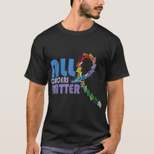 Camiseta Todos os Canceres importam o apoio à conscientizaç