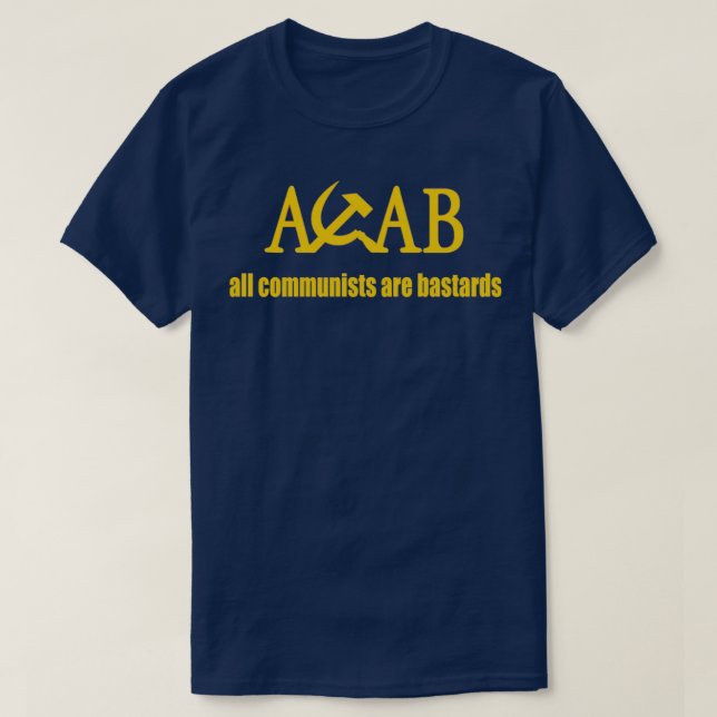 Camiseta todos os comunistas são bastardos (Frente do Design)