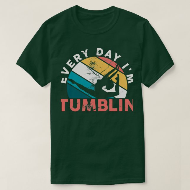 Camiseta Todos os dias eu faço ginástica de mulheres Sacudi (Frente do Design)